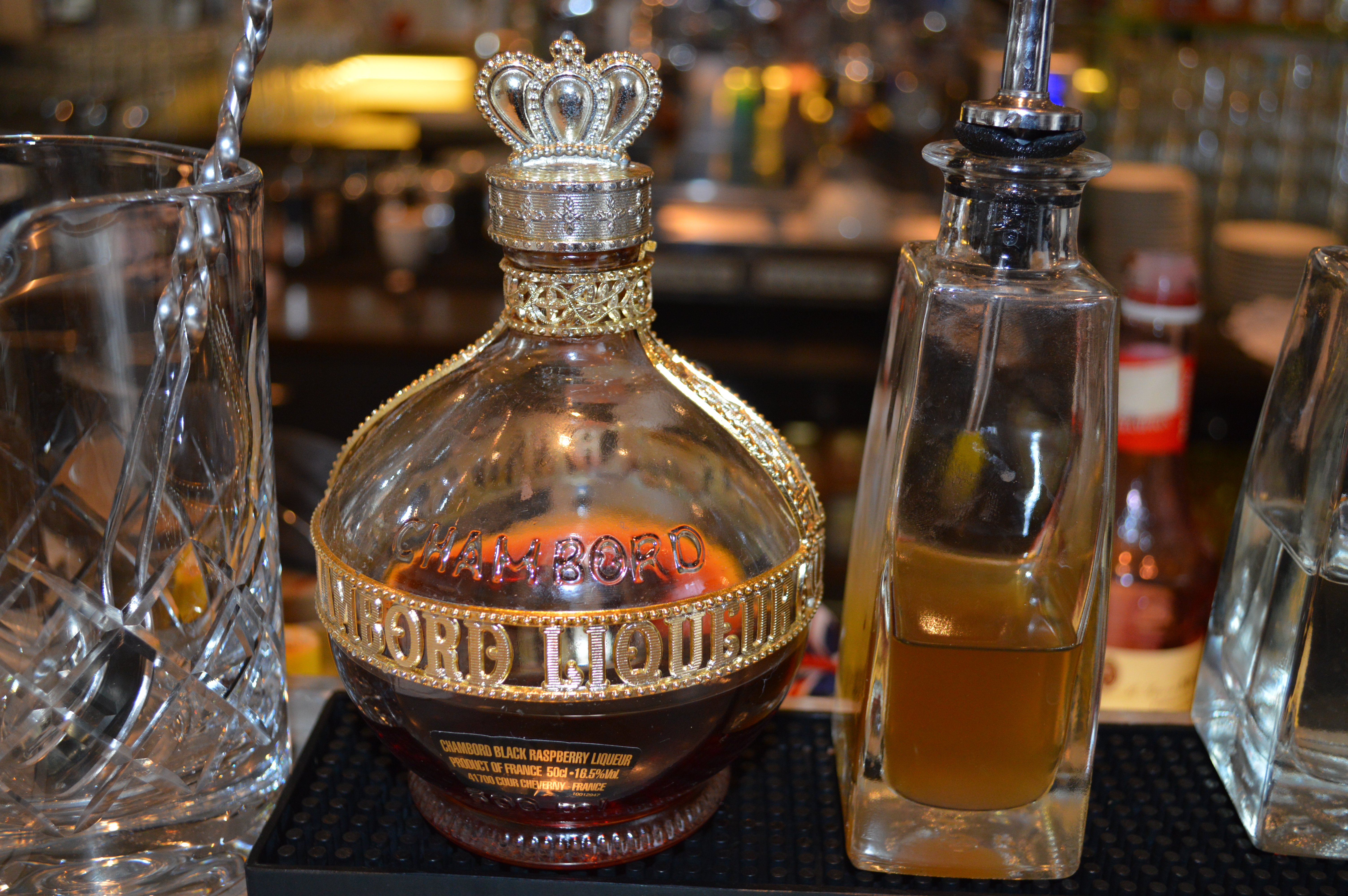 Funky bottle at the bar